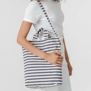 BAGGU Duck Bag Canvas Tote - Sailor Stripe